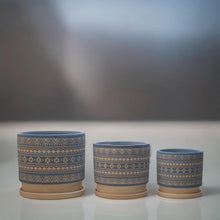 Cargar imagen en el visor de la galería, Maceta Tribal Azul