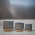 Maceta Tribal Azul